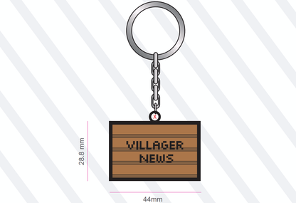 Villager News Keyring