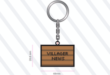 Load image into Gallery viewer, Villager News Keyring
