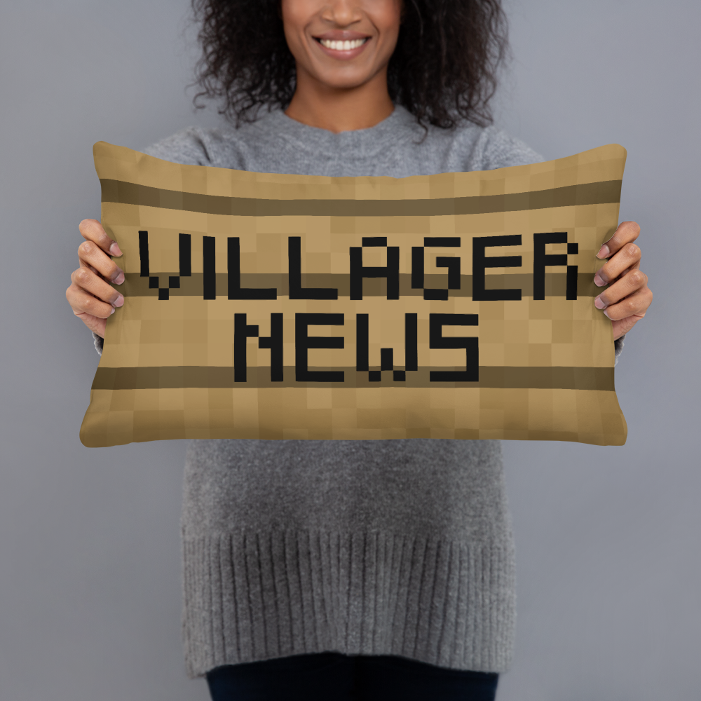 Villager News - Villager News Sign -  Pillow